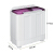 Holer XBB 100-189 S 10キロ半自動二筒の大容量家庭用洗濯機ホワイト