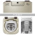 ハイアの洗濯機3.3キロミニ全自動洗浄浄浄剤小児の小型高温蒸煮殺菌MBM 33-R 178