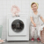 小吉（MINIJ）全自動ロームラミ洗濯機小赤ちゃんが95℃の高温で洗濯していますDD周波数が変化しました。いい排水雲があって白いです。