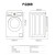 ハイアル洗濯一体全自動ドラム洗濯機の周波数変化省エネ省電力専门の羽洗い浄除味空気洗浄浄9キロ大容量
